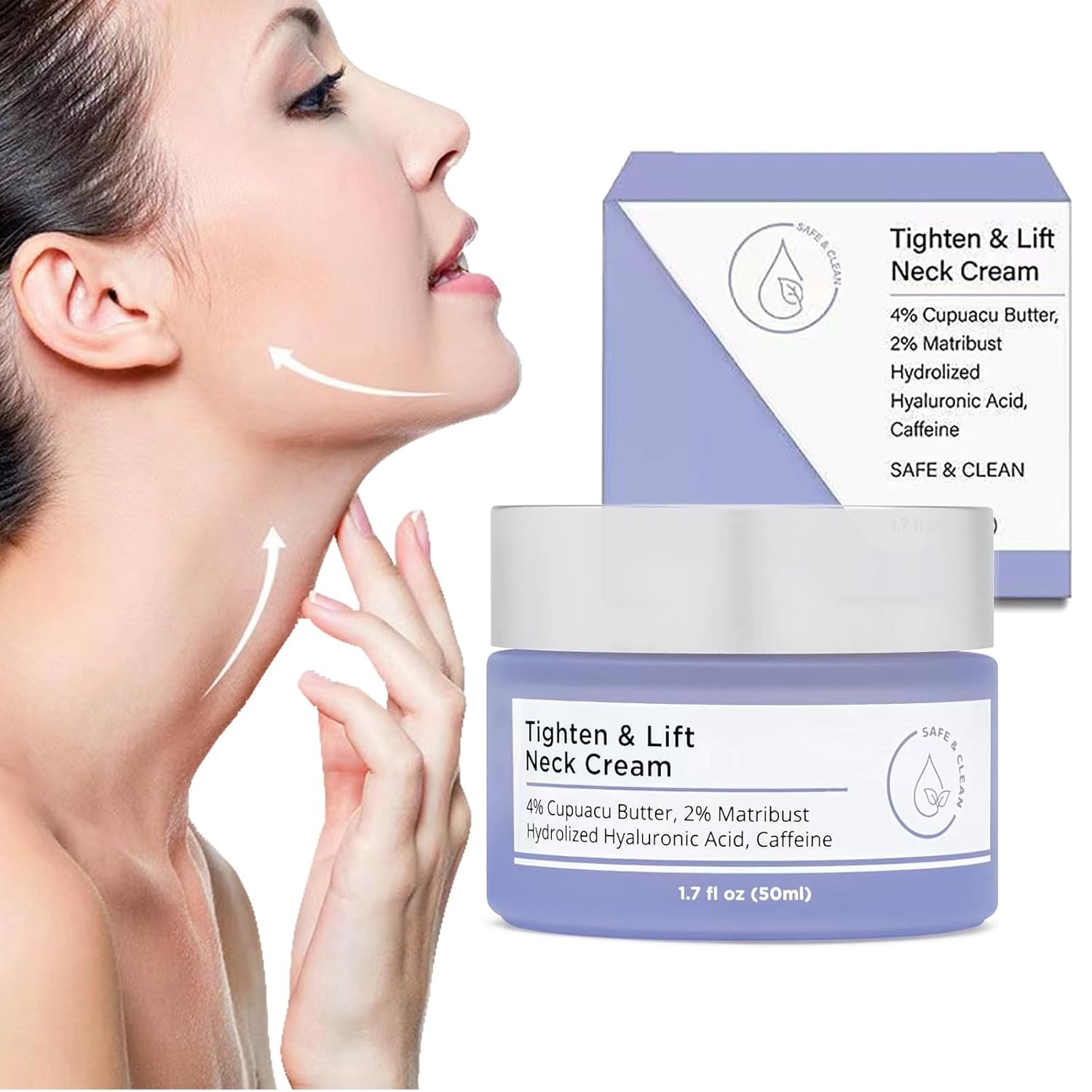 GDO Tighten and Lift Neck Cream Firming Anti-Aging 1.7oz- Clinically Tested
