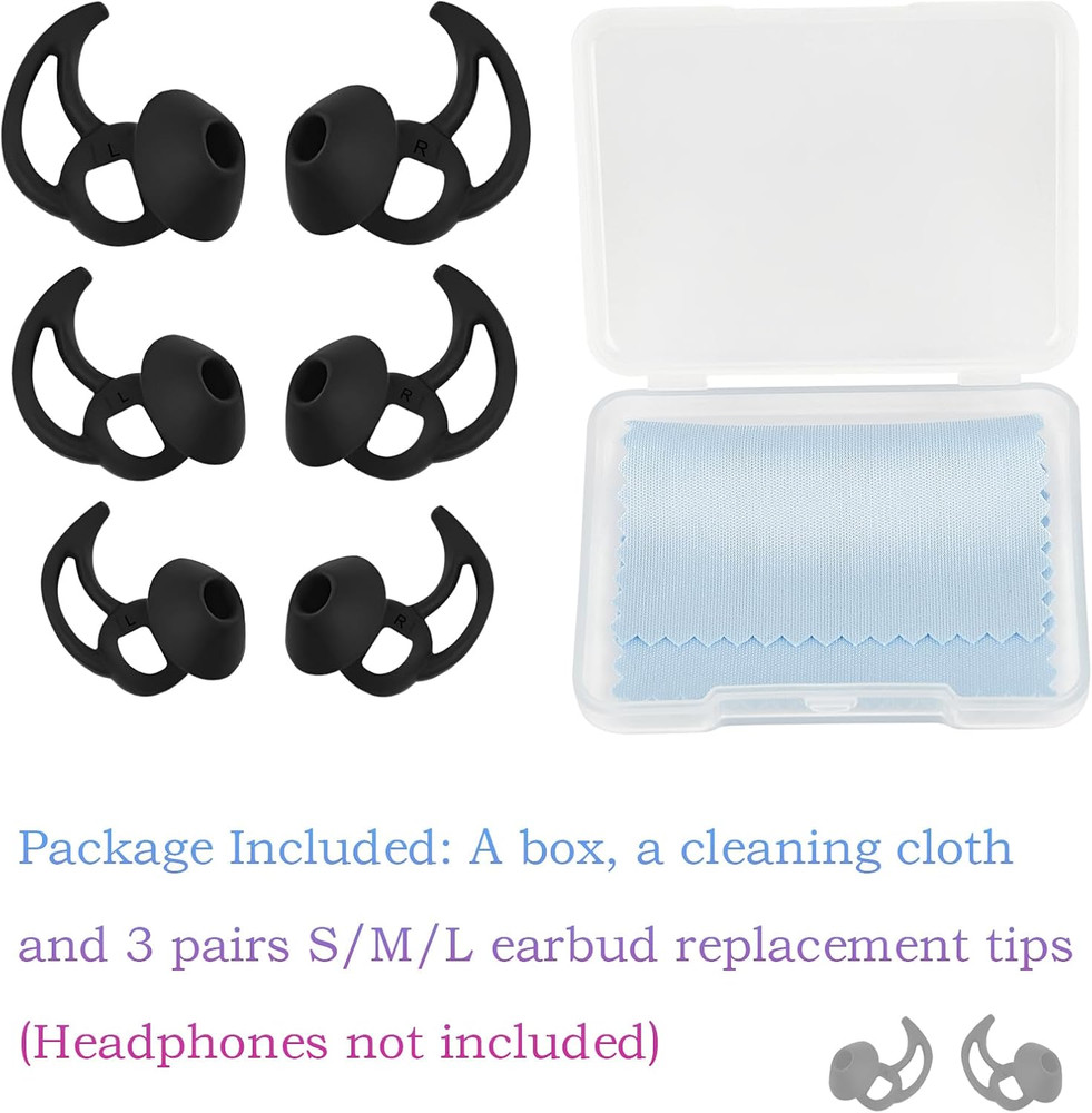 Earbud Replacement Tips Silicone Earbud Tips Ear Bud Covers Compatible with Bose