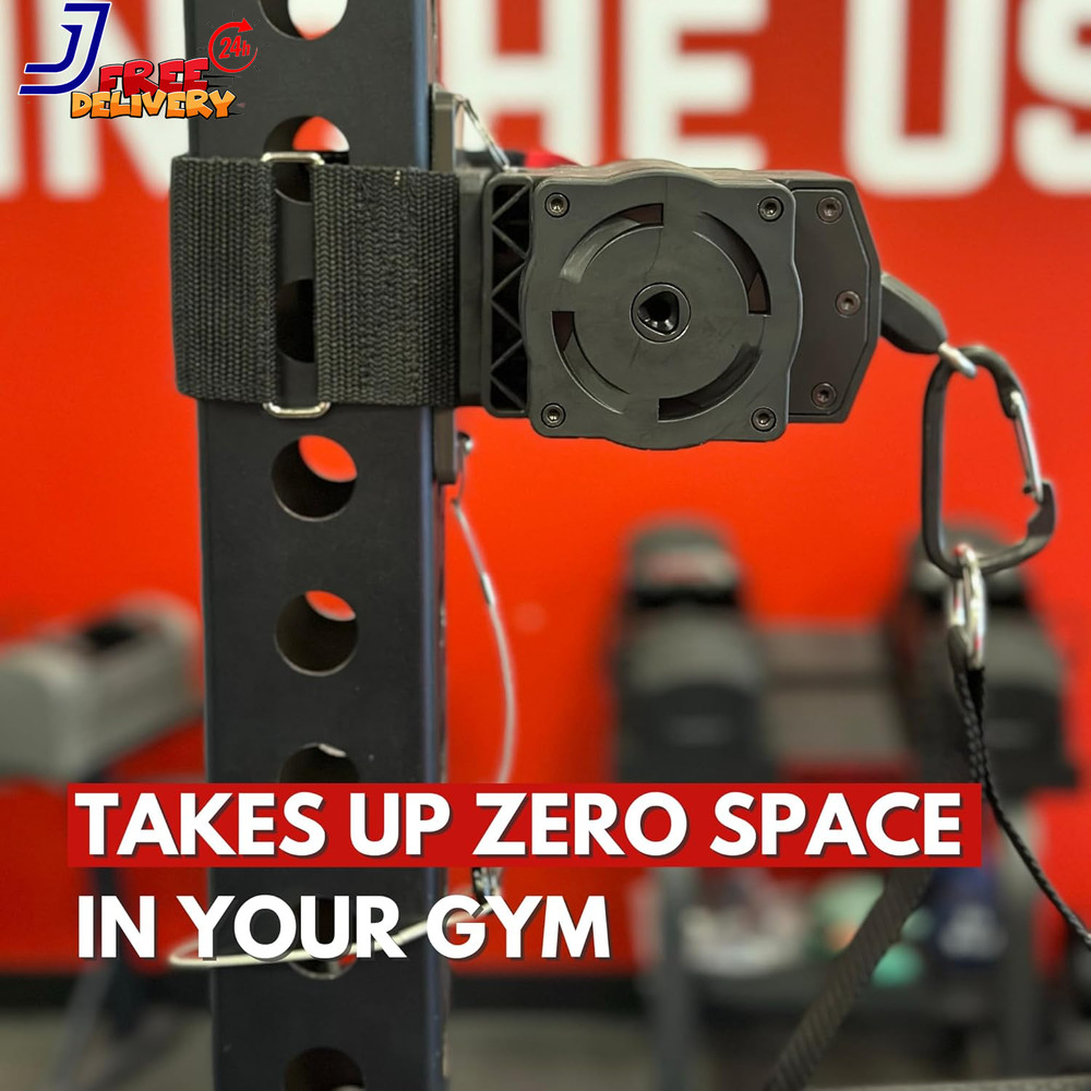 Pro: Home Gym Cable Machine Portable Workout System for Strength Training Comes