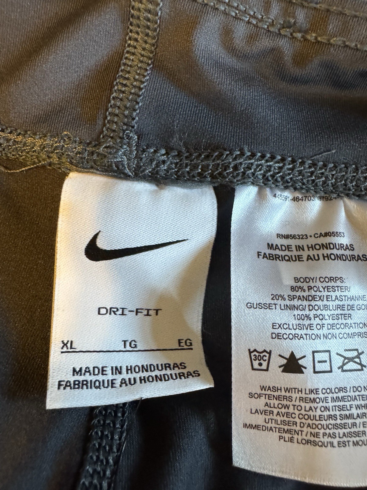 NIKE Womens DRI-FIT Athletic Volleyball Cheer Shorts Black Anthracite Sz XL NWT