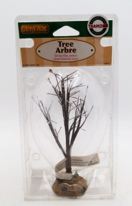 Lemax 04474 Tree Medium Winter Elm With Base One Piece