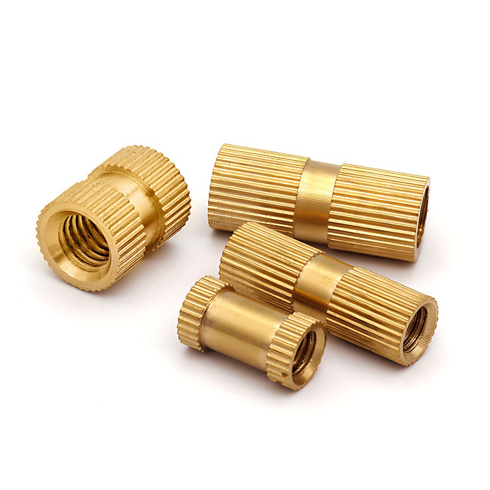 M1.4-M10 Thread Knurled Brass Threaded Heat Set Heat Resistant Insert Embedment