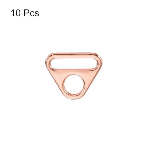 10Pcs 0.98" Triangle Buckle Adjuster, Triangle D Ring Adjuster Connector