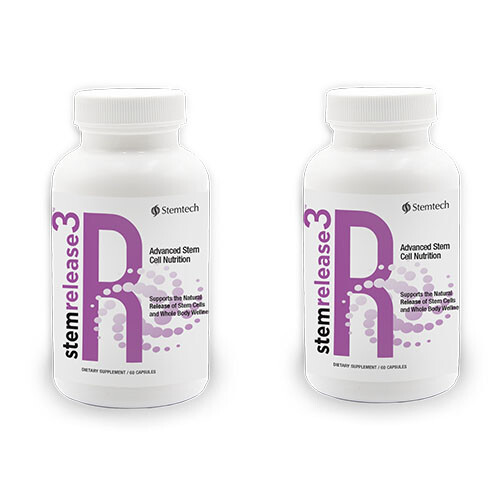 StemRelease3 SRE by StemTech 60 Capsules Advanced Stem Cell Nutrition (2 Pack)