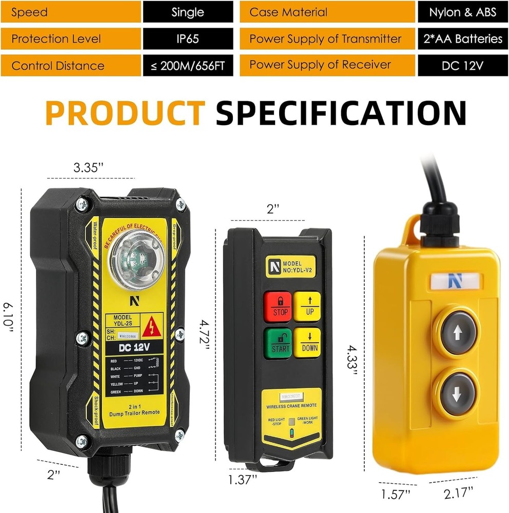 Innovative 2-in-1 Crane Remote - Reliable Control for Heavy Lifting Needs