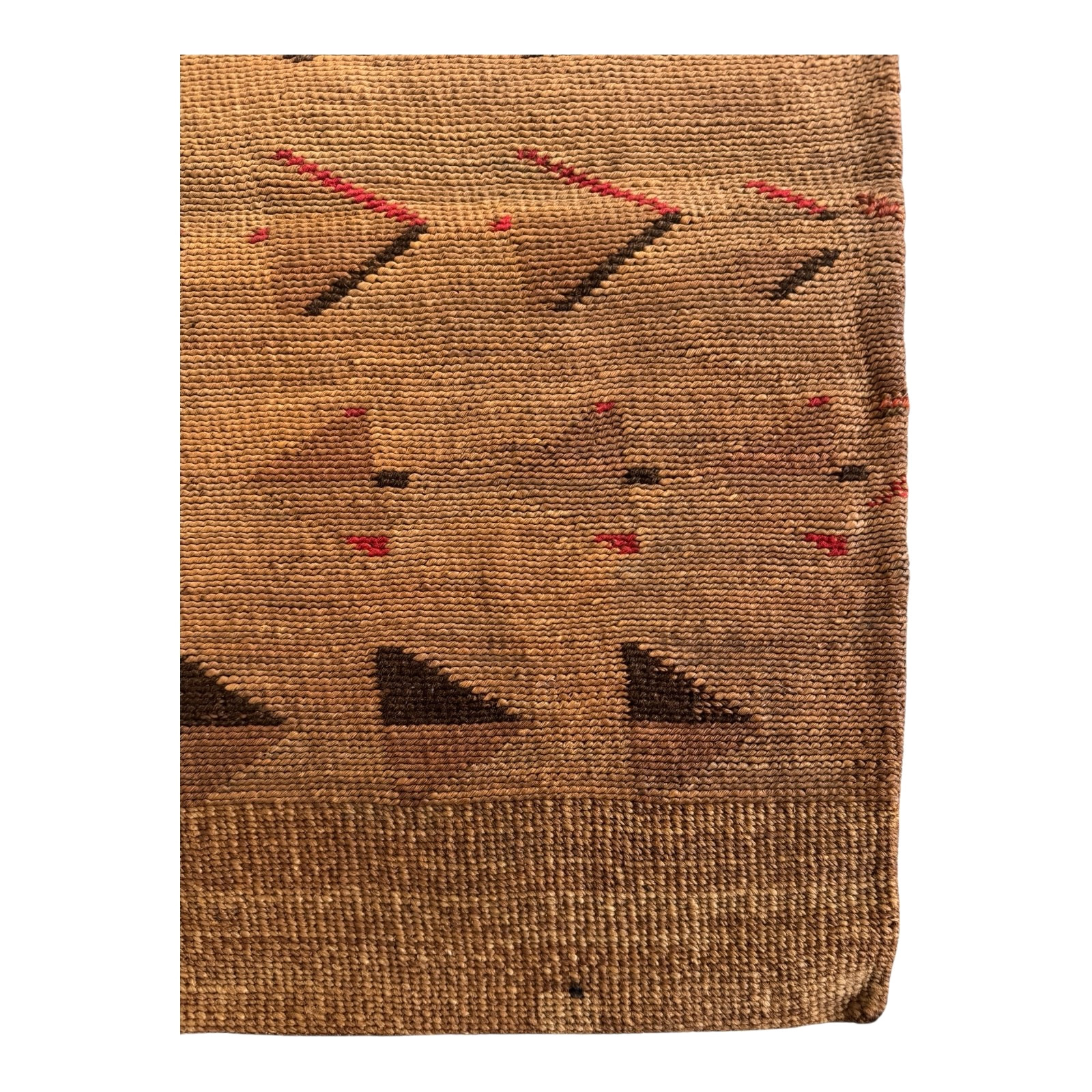 Antique Native American Plateau Nez Perce Double Sided Corn Husk Flat Bag