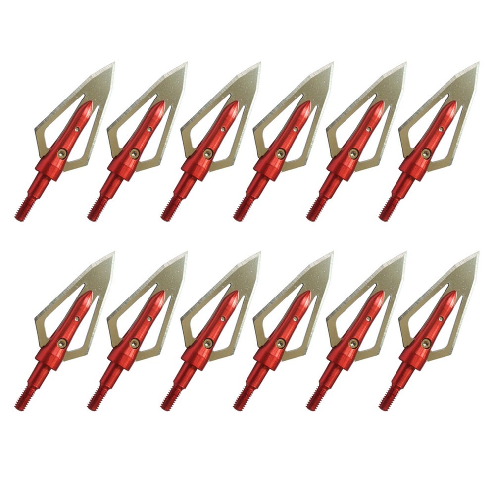 Archery 100 Grain Broadheads Arrowheads Tips for Compound Recurve bow Crossbow
