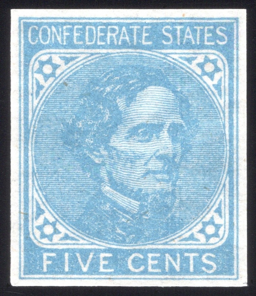 Confederate States, CSA #7 5¢ Blue, Mint-OG-NH, GEM Extremely Fine