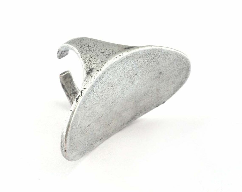 Adjustable Ring Antique Silver Plated Brass 18mm 8US inner size Adjustable 3071