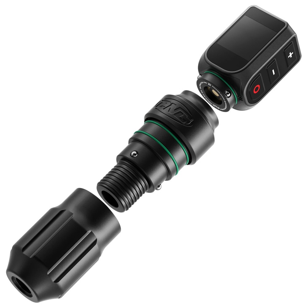 CNC E77 Wireless Tattoo Machine Adjustable Stroke LED Screen 2 Batteries CASE