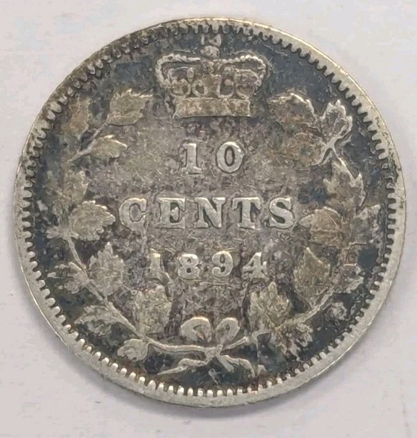 1894- Canada 10 Cent Coin-#T147