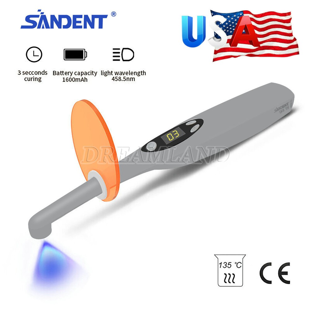 Dental Cordless Wireless Classic LED Curing Light 3S Curing