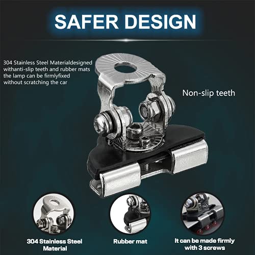 Led Light Bar Mounting Brackets 2Pcs Universal Adjustable Piller Hood Led Work