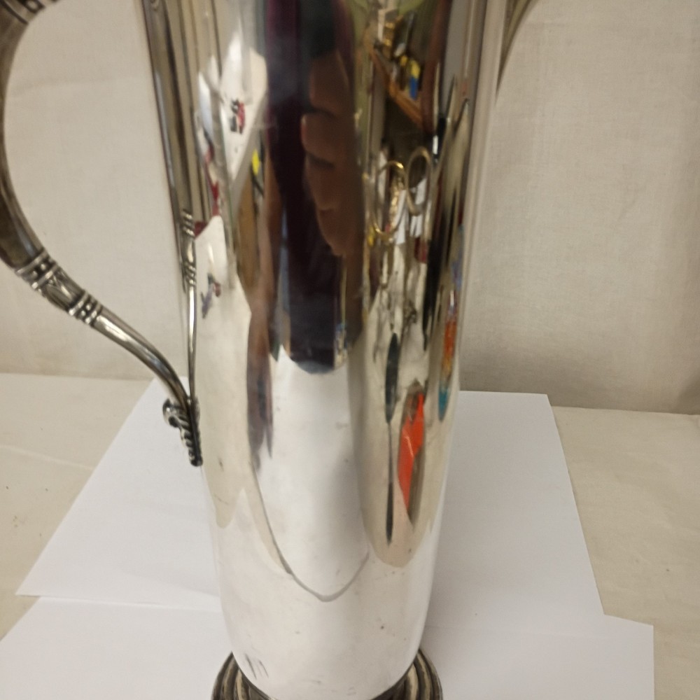 MODERNIST MCM SILVER PLATE TROPICAL MARTINI PITCHER INTERNATIONAL SILVER #8143