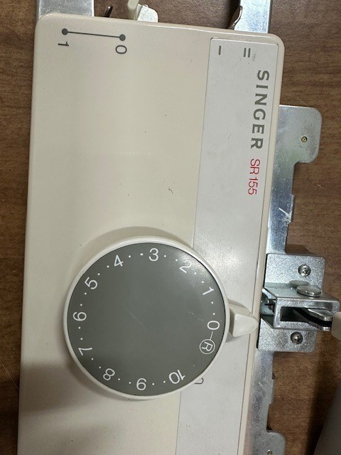 Singer SR155 knitting machine ribber carriage