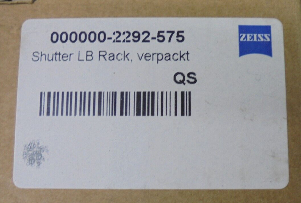 Zeiss 000000-2292-575 Shutter LB Rack
