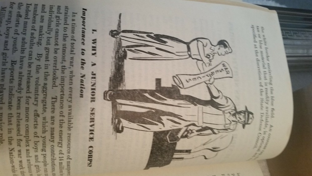 Civilian War Services Book 1944 World War II Antique Scarce U.,S.A. Militaria