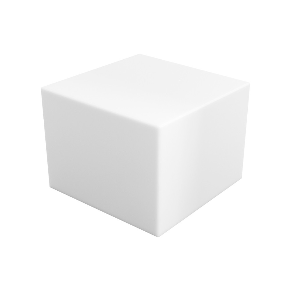 6Pcs White Rectangular Display Stands Pmma Tabletop Stands Three Sizes 11.02Lbs