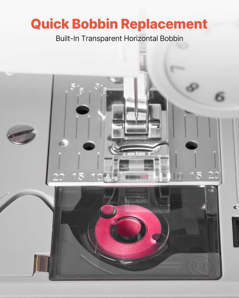 VEVOR Computerized Sewing Machine Digital Sewing Machine 200 Stitch Applications