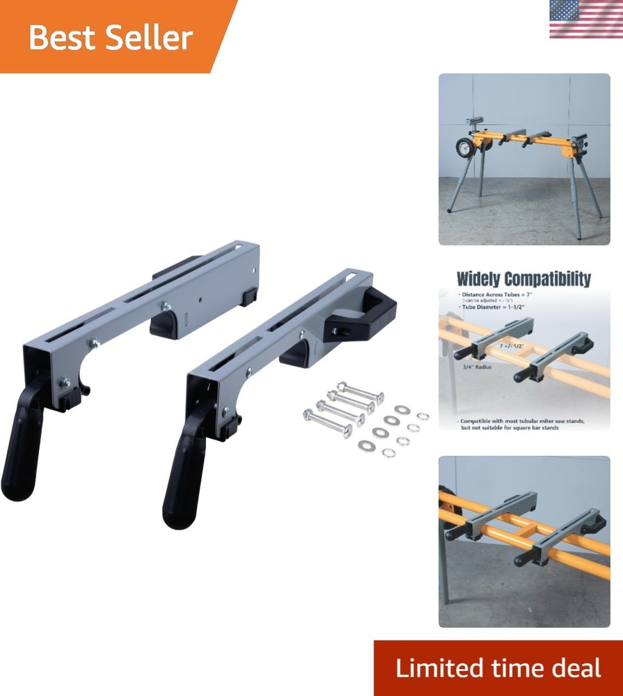 Adjustable Miter Saw Stand Brackets - Essential for Tool Versatility, 2 Pack