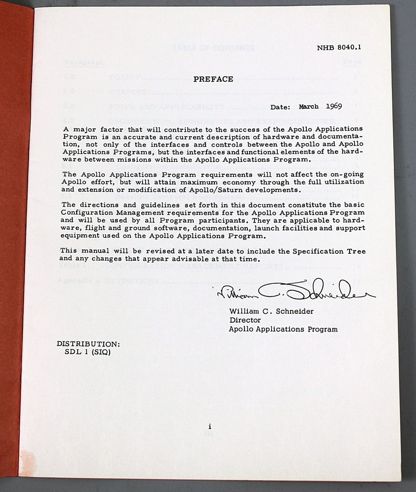 NASA Apollo Applications Program Configuration Management Manual 1969 Technical