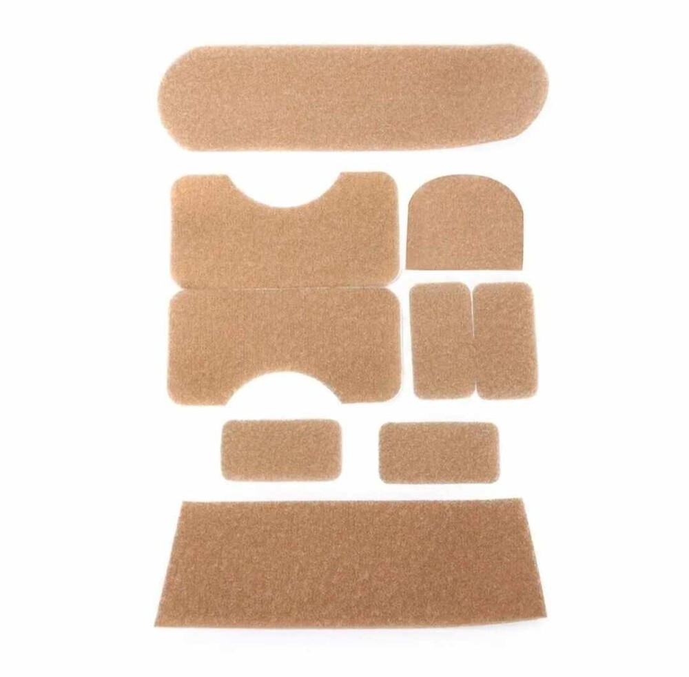 9pc Helmet Loop Patch Kit ACH MICH ECH Adhesive Backed for Ballistic & Bump Use