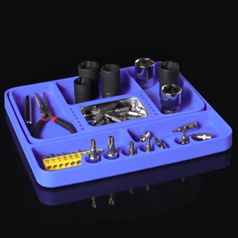 High Temperature Resistant Silicone Tray Mat For Secure Tool Storage Maintenance