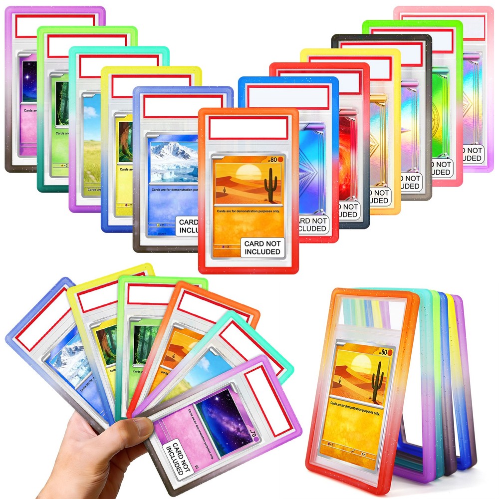 Silicone & TPU Bumper Guard Slab Edge Protector Stackable For PSA Graded Cards