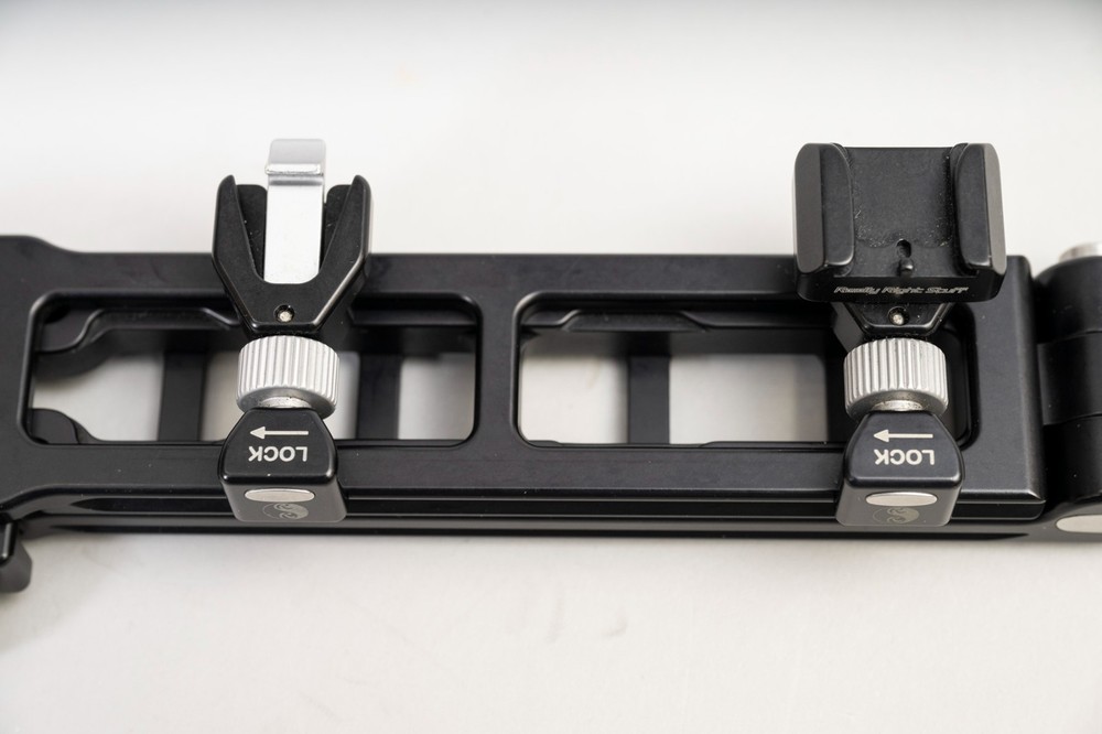 Really Right Stuff RRS WPF-1 A Wedding Pro Folding Flash Bracket and accessories