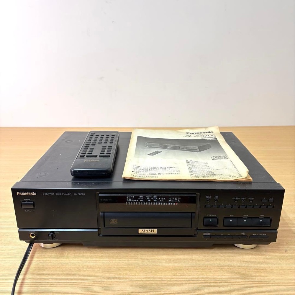 Panasonic SL-PS700 CD Player MASH 1Bit DAC Remote Control Tested Fully Works