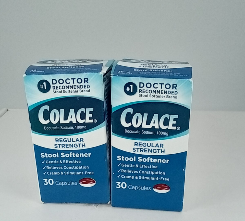 Colace Regular Strength Stool Softener Docusate Sodium 100mg BB DATE 2026