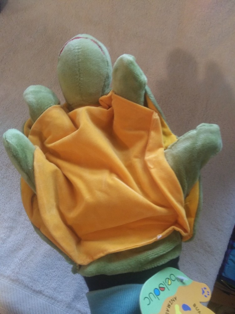 Beleduc Plush TURTLE Hand Puppet~NEW~Learn Pretend Play Teaching Resource