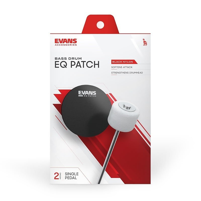 Evans EQ Pedal Patch (Single Black Nylon)