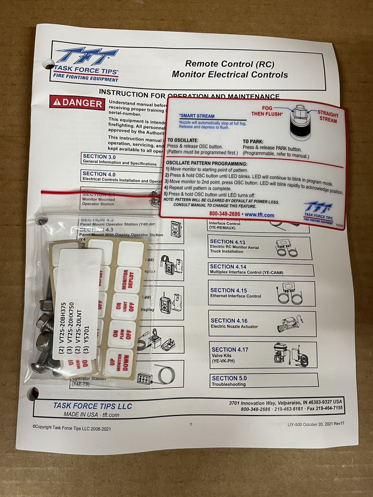 Task Force Tips Joystick Control Y4E-JS-IT