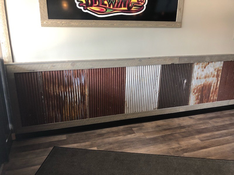 5 pcs 3' x 2' Reclaim Corrugated Metal Sheet Barn Tin Rustic Home Decor Wainscot