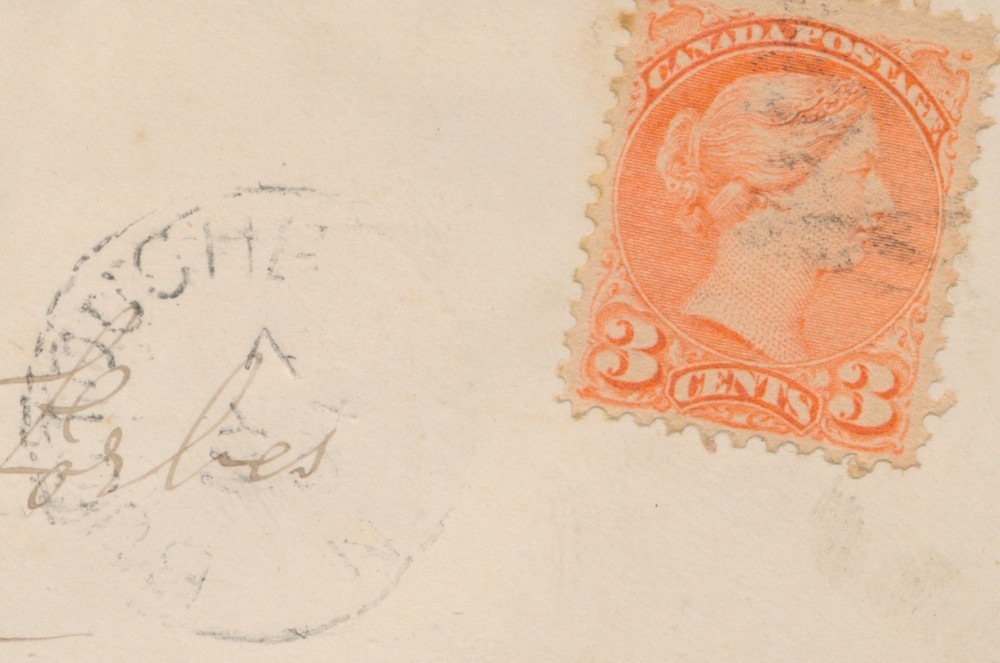 Buctouche, NB - c1890 Split Ring Cancel on Cover