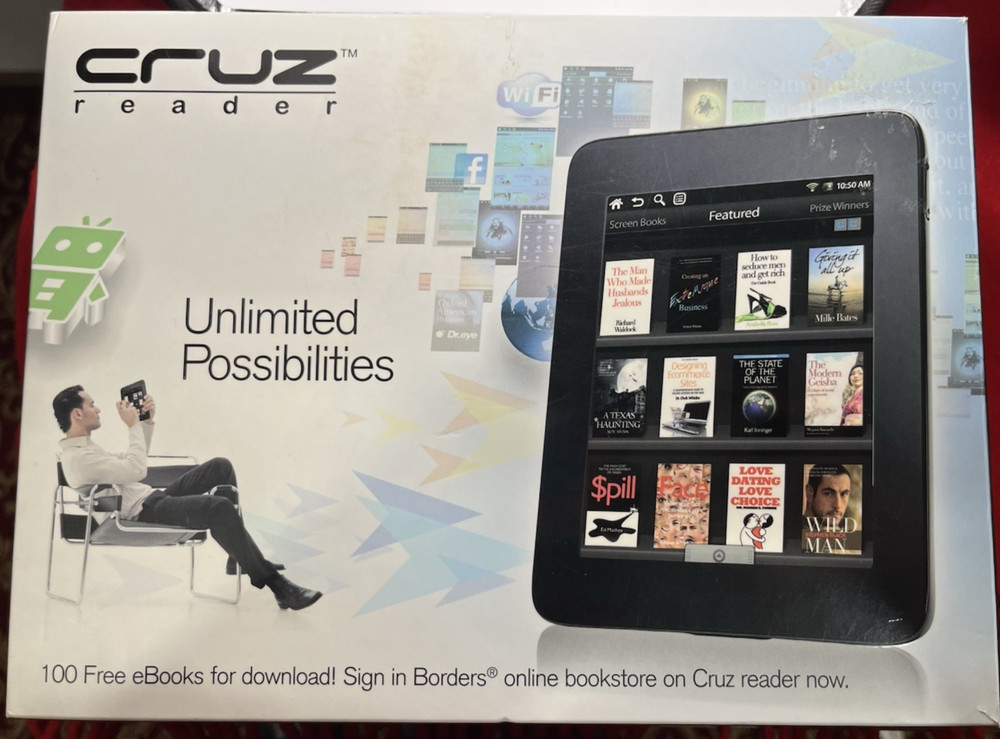 Cruz Reader Velocity R101 Microcomputer Android Bundle TESTED Easy Basic Works