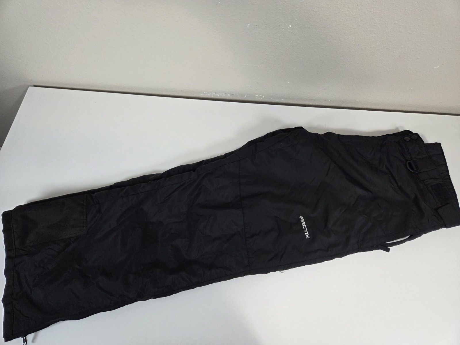 Arctic Mens Black Winter Insulated Snow Pants sz XL As-Is
