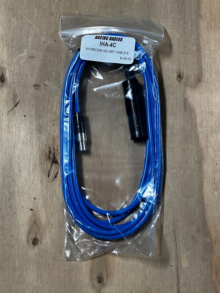 Racing Radios IHA-4C Intercom Helmet Cable 9"
