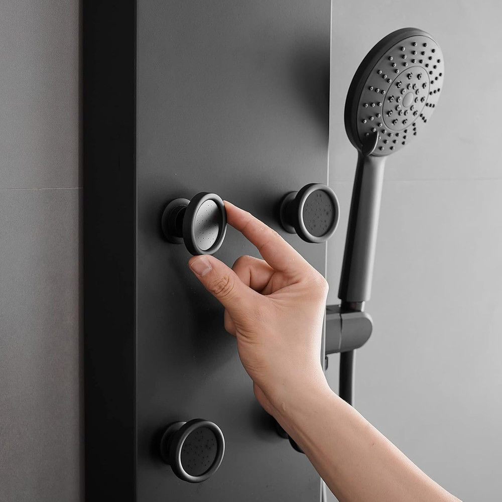 3 In1 Shower Panel Tower System Stainless Steel Multi-Function Shower Panel with