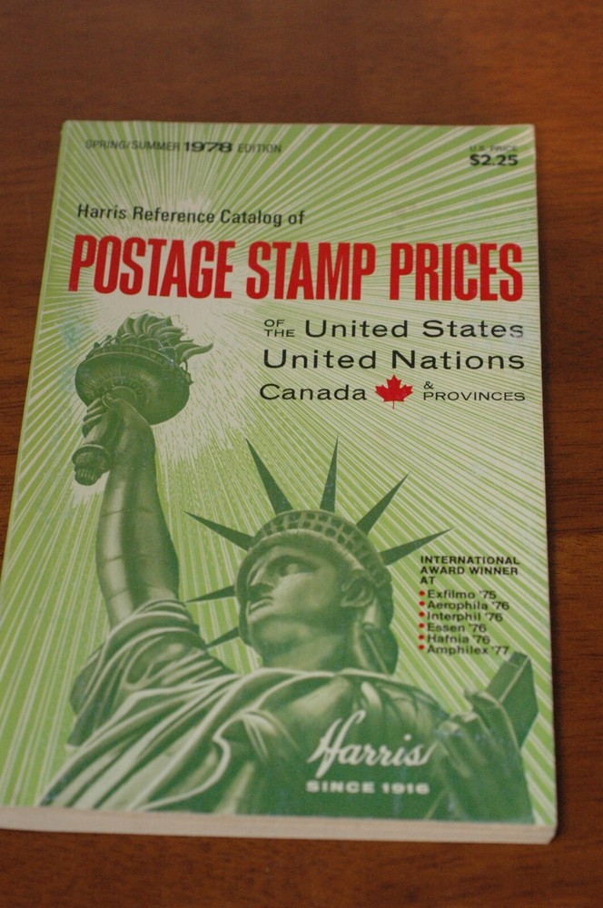 1978 Harris reference catalog of Postage Stamp Prices US United Nations Canada