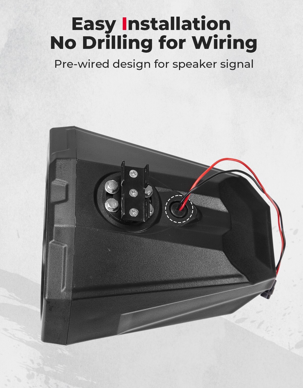 A Pairs Upgraded 8" Speaker Pod Enclosure UTV 8-Inch Speaker Cage Pods