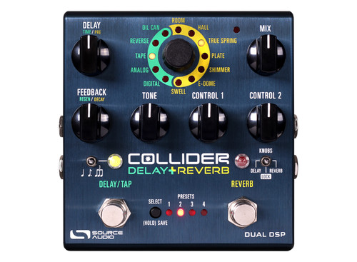 Source Audio Collider Delay + Reverb Effects Pedal