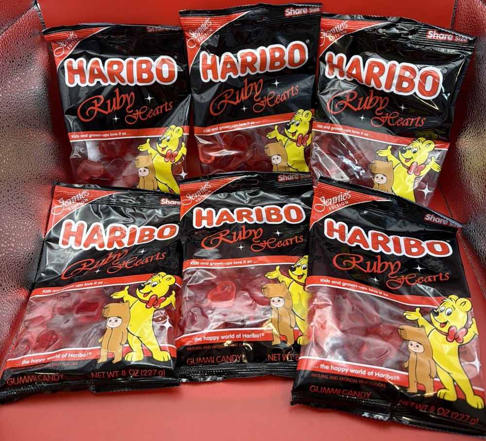 BlackPink Jennie & Haribo Collab Ltd Edition Ruby Hearts Gummi Candy 6 Available