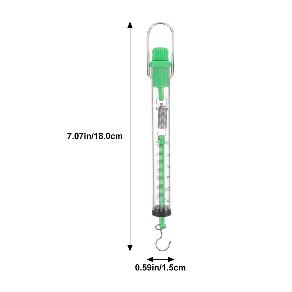 2pcs Portable Spring Scale Cylinder Dynamometer Spring Balance with Hanging Hook