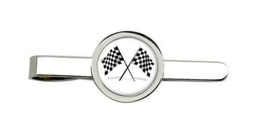 Chequered Flags Tie Clip