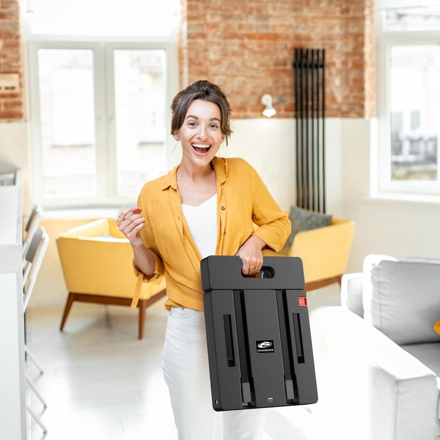 Folding Hand Truck, 500 LB Heavy Duty Luggage Cart, Utility Dolly Platform Cart