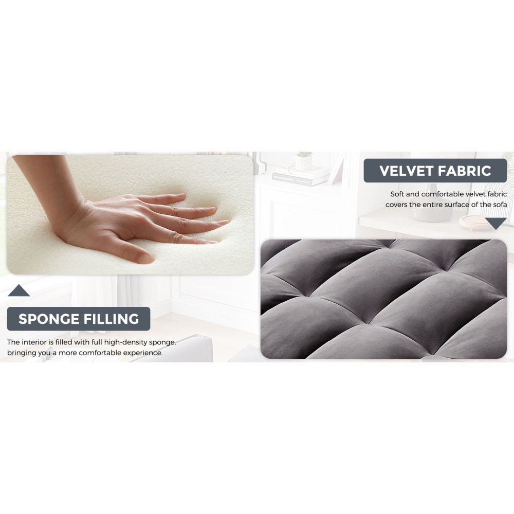 3-in-1 Convertible Sofa Bed with Adjustable Back, Storage, Greige