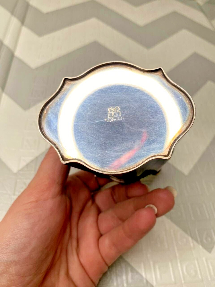 1960's Tea Caddy / Cigarette Box IFS Israel Freeman and Sons Italy Silverplate