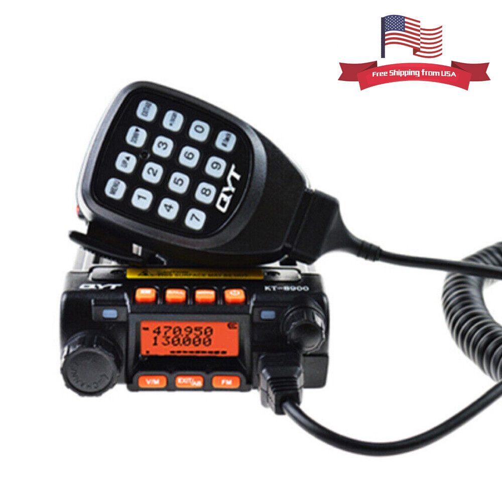 QYT KT-8900 25W Mini Car Mobile Radio Dual Band 136-174&400-480MHz 2 Way Radio